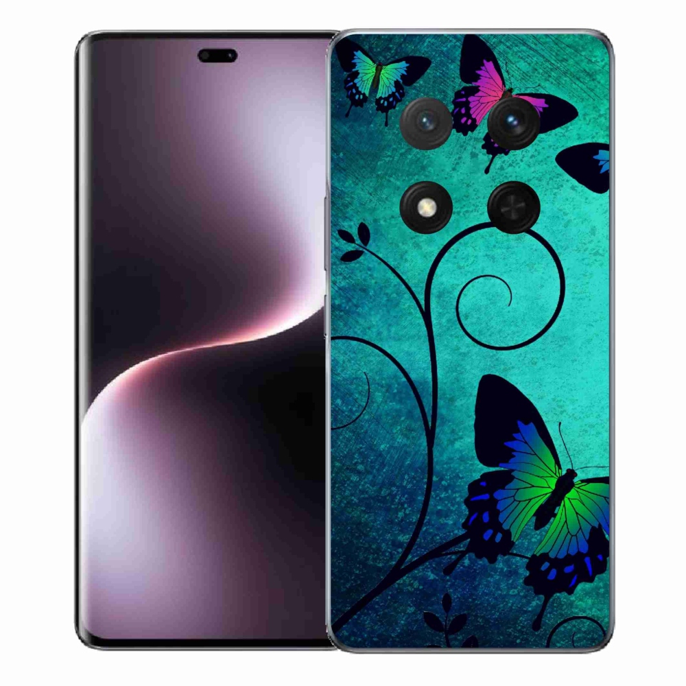 Gelový kryt mmCase na Honor Magic 7 Lite 5G - barevní motýli