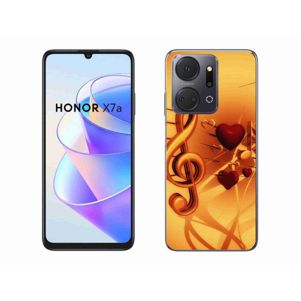 Gelový kryt mmCase na Honor X7a - noty
