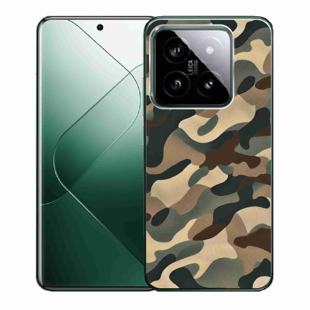 Gelový kryt mmCase na Xiaomi 14 - maskáčový vzor 11
