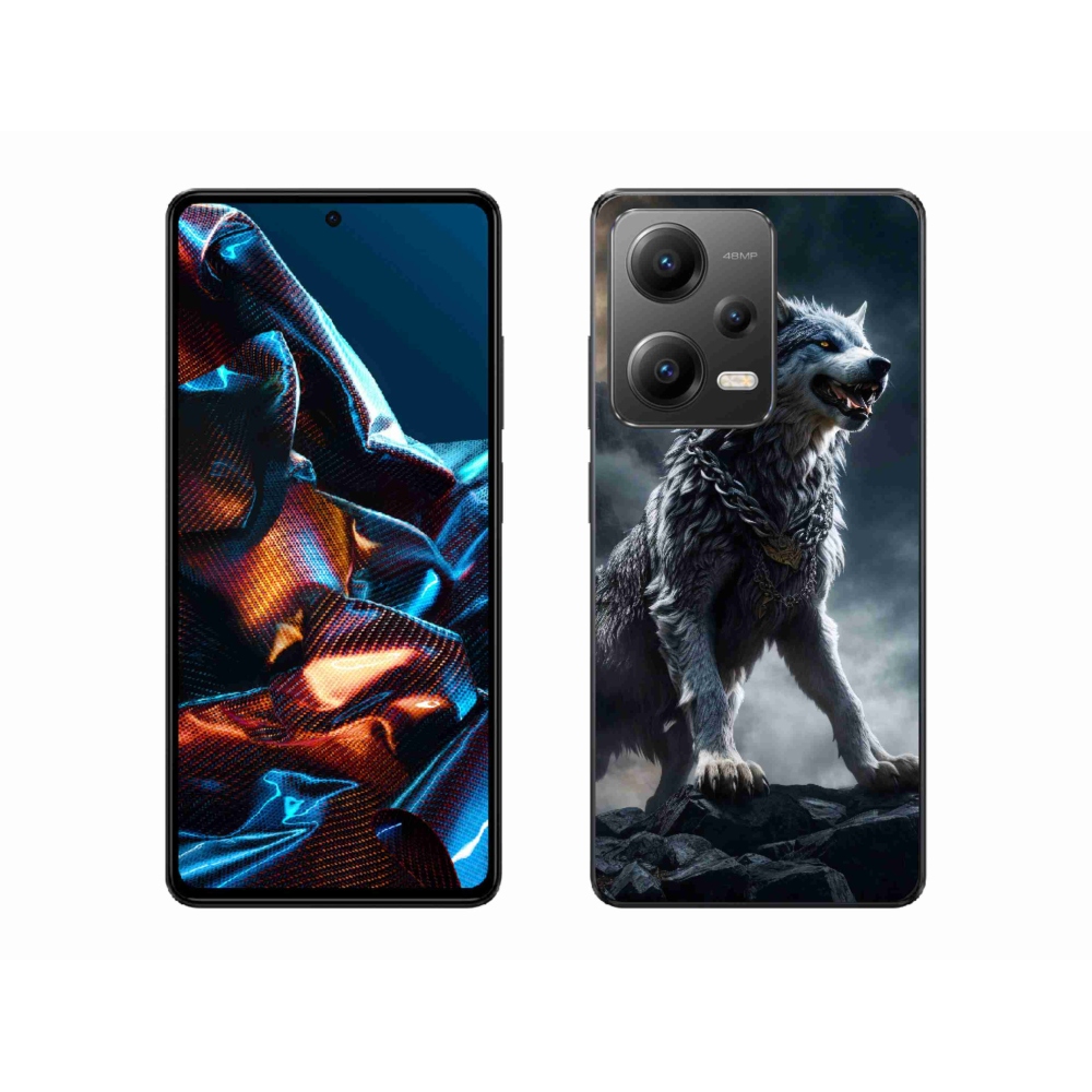 Gelový kryt mmCase na Xiaomi Redmi Note 12 Pro 5G - vlk 1