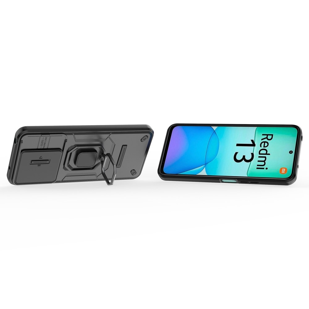 Lens odolný hybridní kryt na Xiaomi Redmi 13 4G/Poco M6 4G - černý