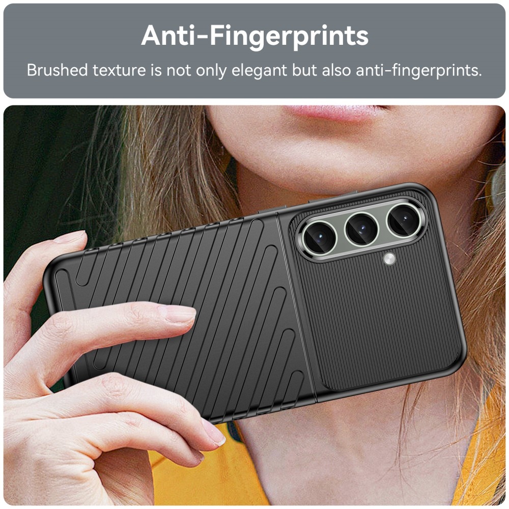 Thunder odolný gelový obal na Samsung Galaxy S24+/S25+ - černý