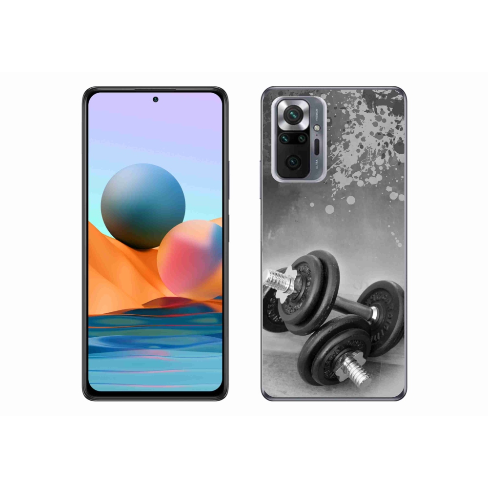 Gelový kryt mmCase na Xiaomi Redmi Note 10 Pro - činky 1