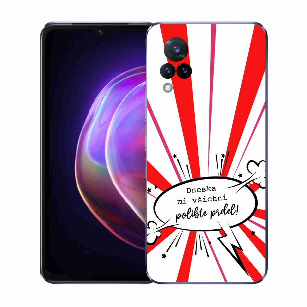 Gelový kryt mmCase na Vivo V21 4G/5G - vtipný text 15 bílé pozadí