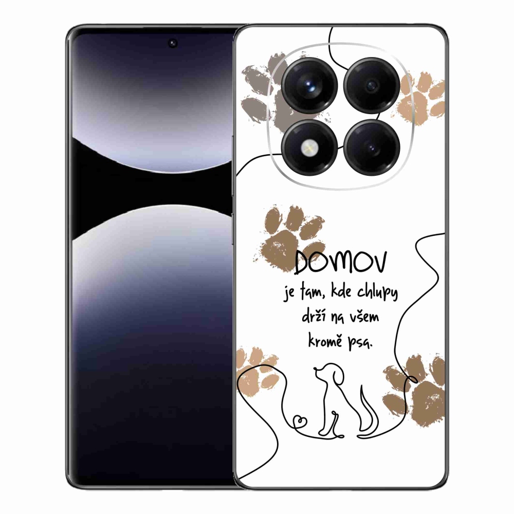 Gelový kryt mmCase na Xiaomi Redmi Note 14 Pro - psí motiv bílé pozadí