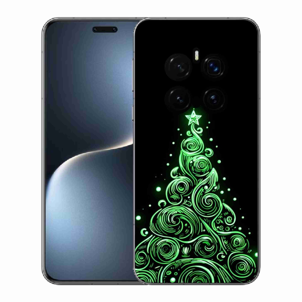 Gelový kryt mmCase na Honor Magic 7 Pro 5G - neonový vánoční stromek 3