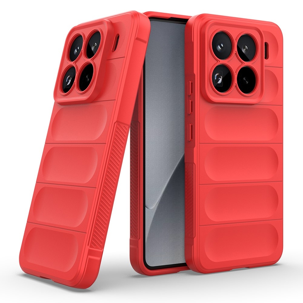 Rugg odolný gelový obal na Xiaomi 15 Pro - červený