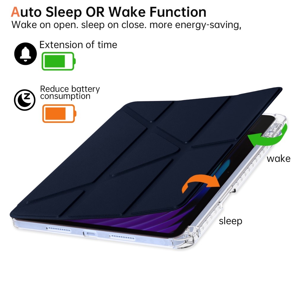 Origami chytré polohovací pouzdro na tablet Xiaomi Pad 7/7 Pro - tmavěmodré