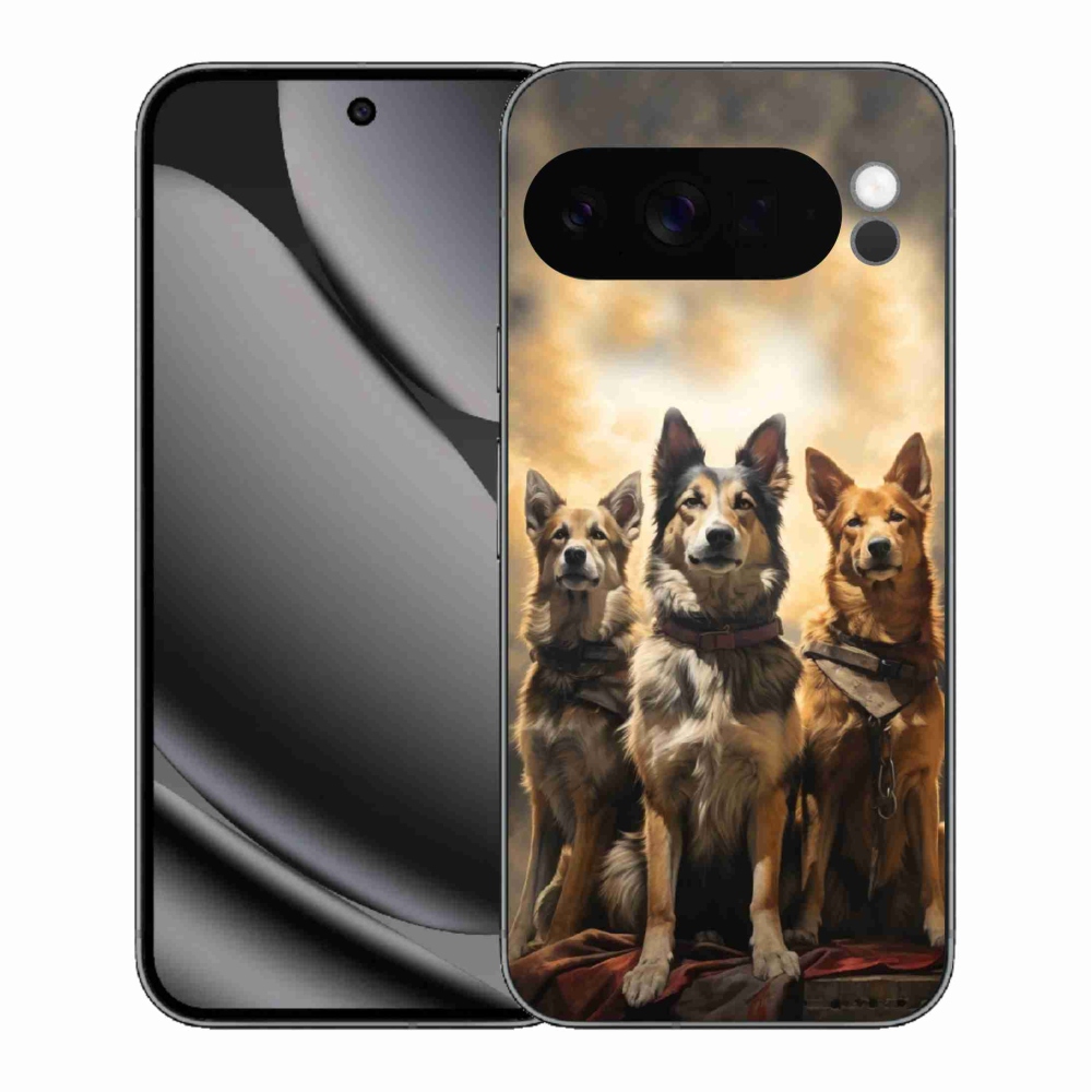 Gelový kryt mmCase na Google Pixel 10 Pro XL - tři psi