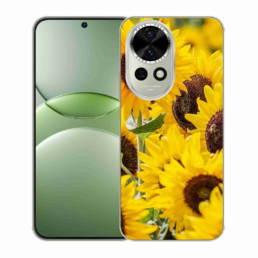 Gelový kryt mmCase na Huawei Nova 13 5G - slunečnice