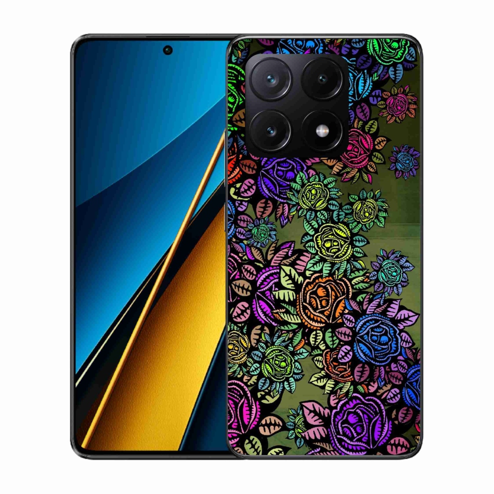 Gelový kryt mmCase na Xiaomi Poco X6 Pro 5G - květiny 6