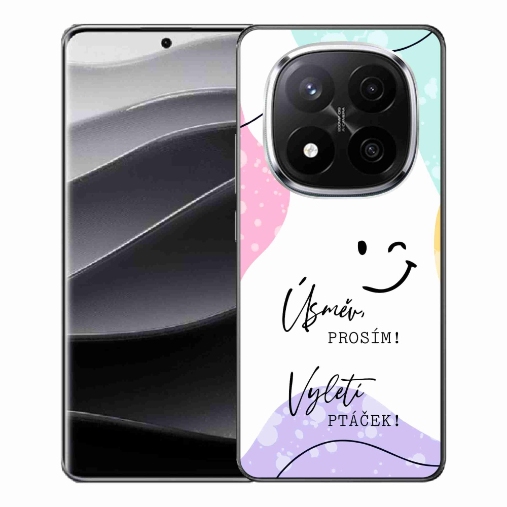 Gelový kryt mmCase na Xiaomi Redmi Note 14 Pro+ 5G - vtipný text 4 bílé pozadí