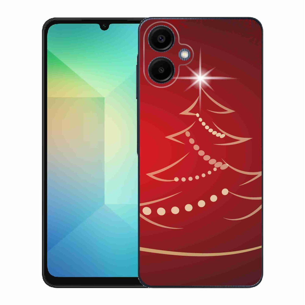 Gelový kryt mmCase na Samsung Galaxy A06 4G - kreslený vánoční stromek