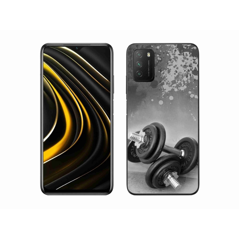 Gelový kryt mmCase na Xiaomi Poco M3 - činky 1