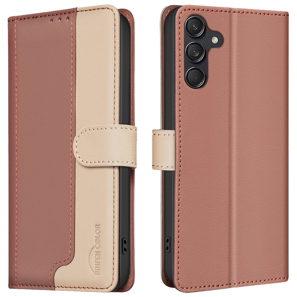 BNF DUO knížkové pouzdro na Samsung Galaxy A36 5G - hnědé