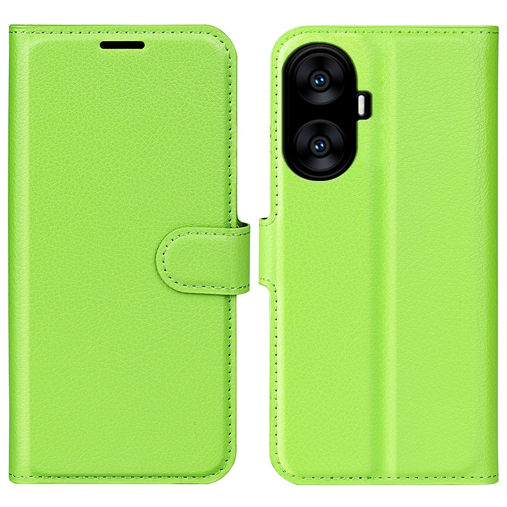 Litchi knížkové pouzdro na Realme C55 - zelené