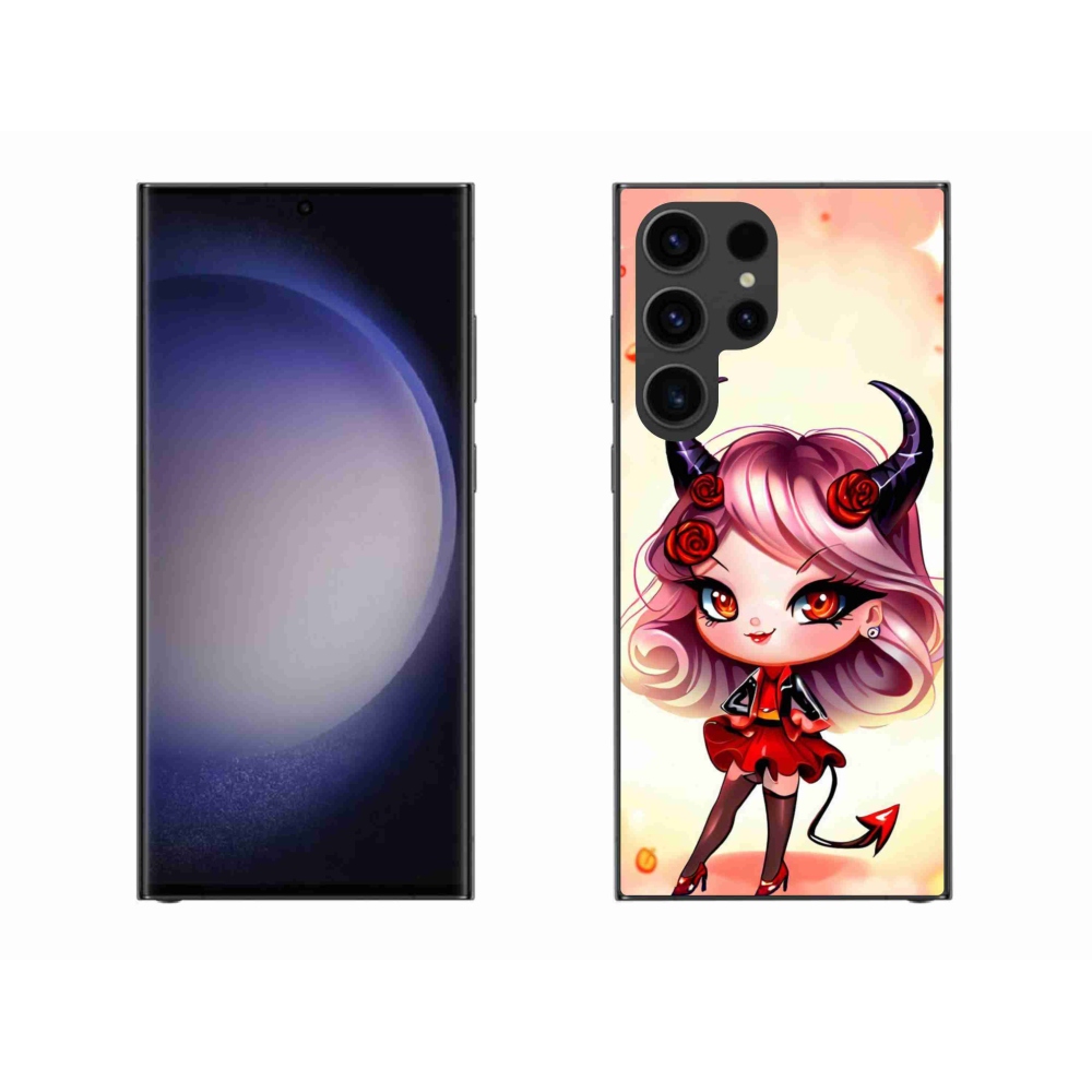 Gelový kryt mmCase na Samsung Galaxy S23 Ultra 5G - kreslená čertice