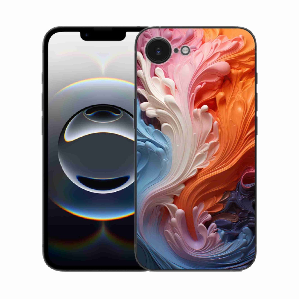 Gelový kryt mmCase na iPhone 16e - abstraktní motiv 8