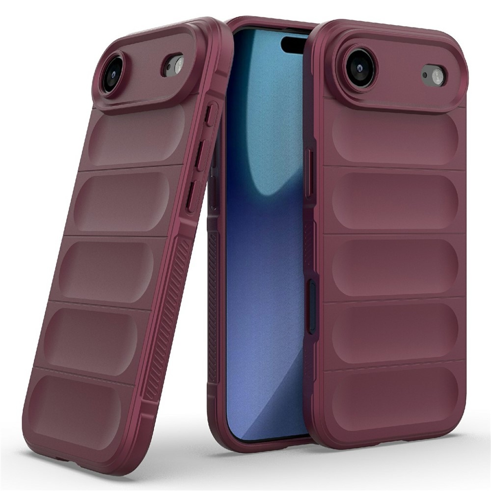 Rugg odolný gelový obal na iPhone 17 Air - vínový