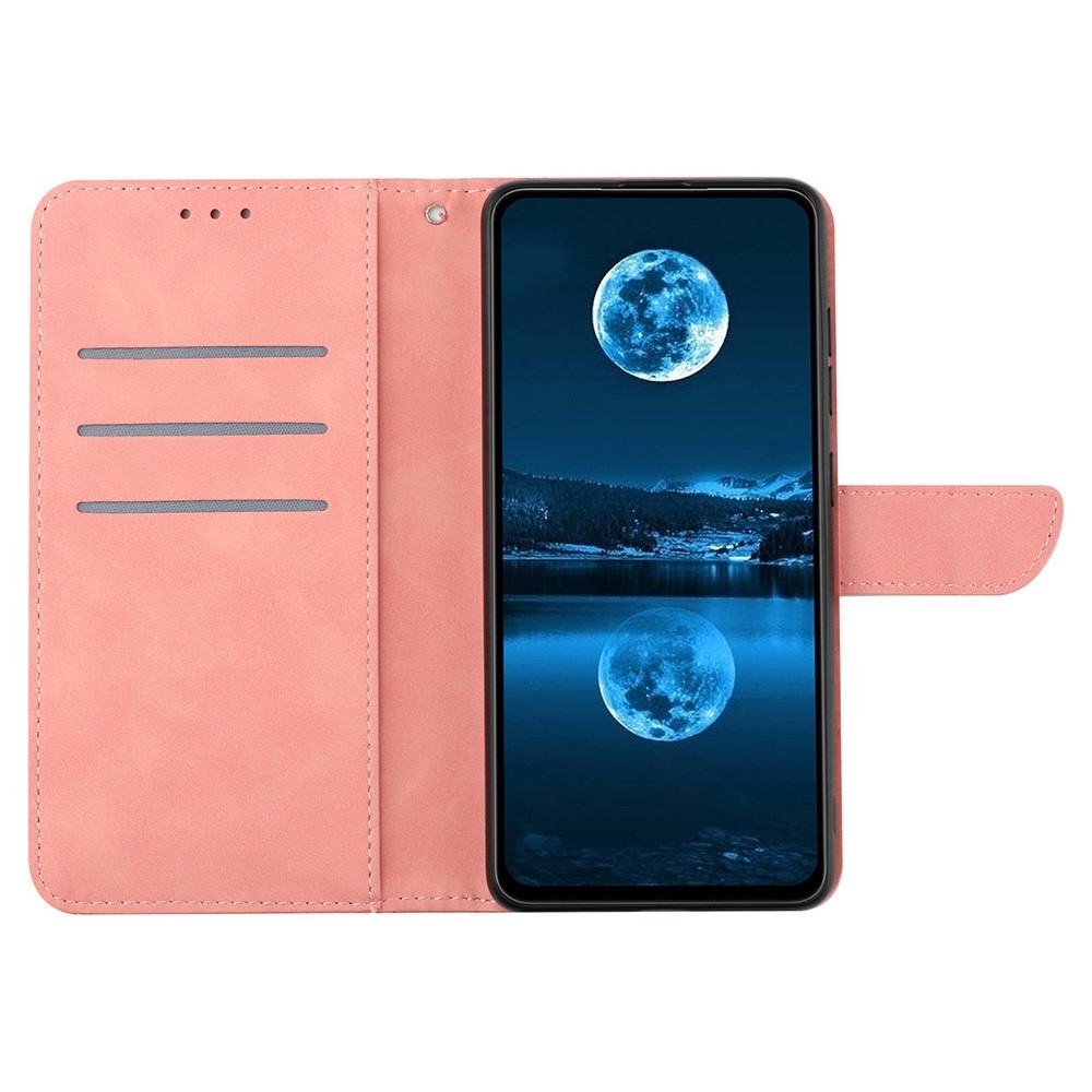Linesy knížkové pouzdro na Xiaomi Redmi A5 (171.7x77.8x8.3mm) - růžové