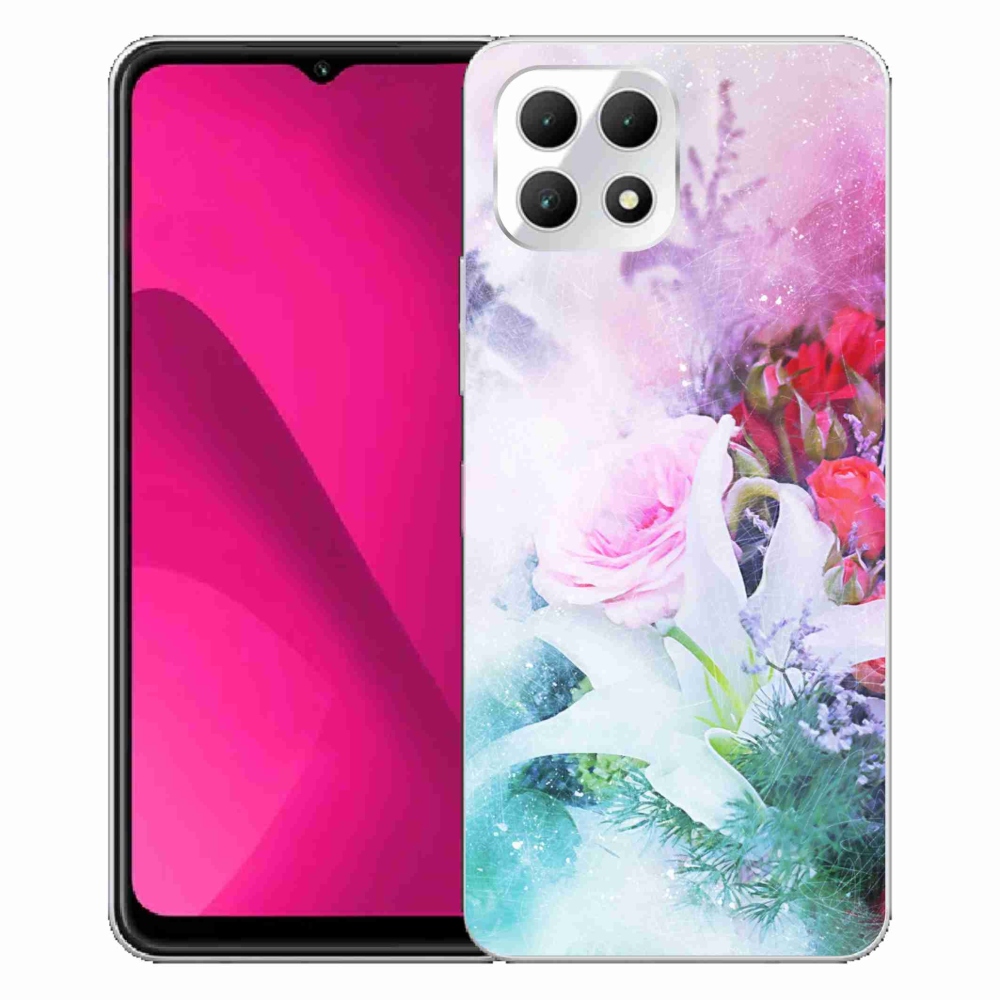 Gelový kryt mmCase na T-Mobile T Phone 2 - květiny 4