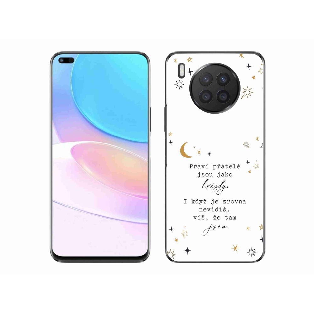 Gelový kryt mmCase na Huawei Nova 8i - citát 6 bílé pozadí