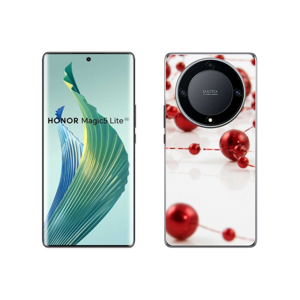 Gelový kryt mmCase na Honor Magic 5 Lite 5G - vánoční řetěz