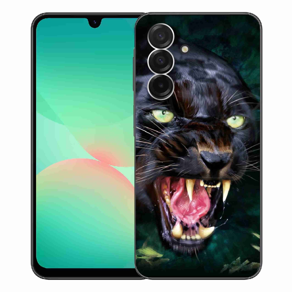 Gelový kryt mmCase na Samsung Galaxy A26 5G - rozzuřený černý panter