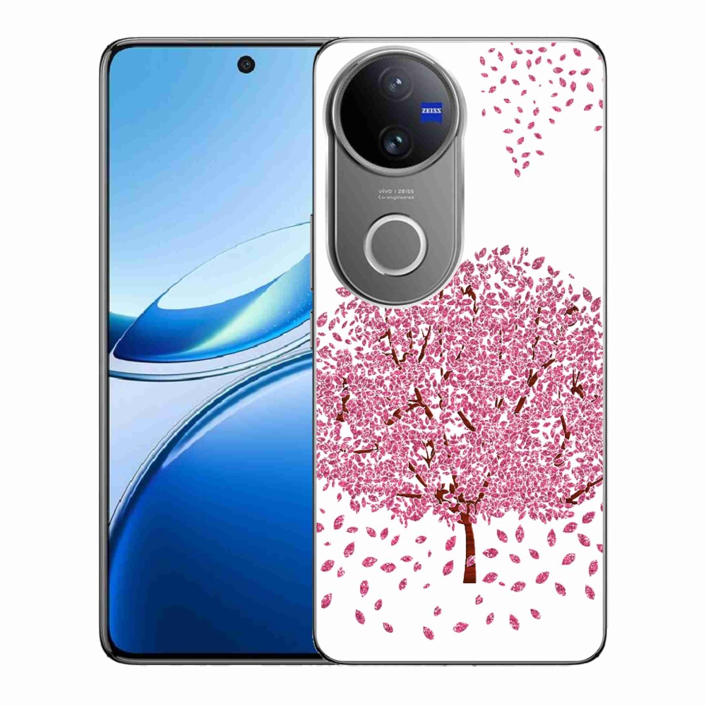 Gelový kryt mmCase na Vivo V50 5G - kreslený strom s listy