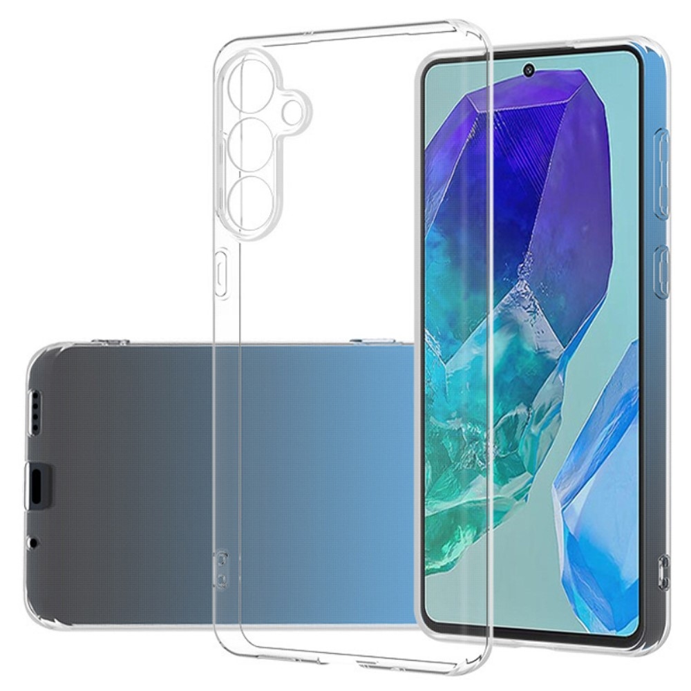 Průhledný gelový obal na Samusung Galaxy M55 5G - průhledný