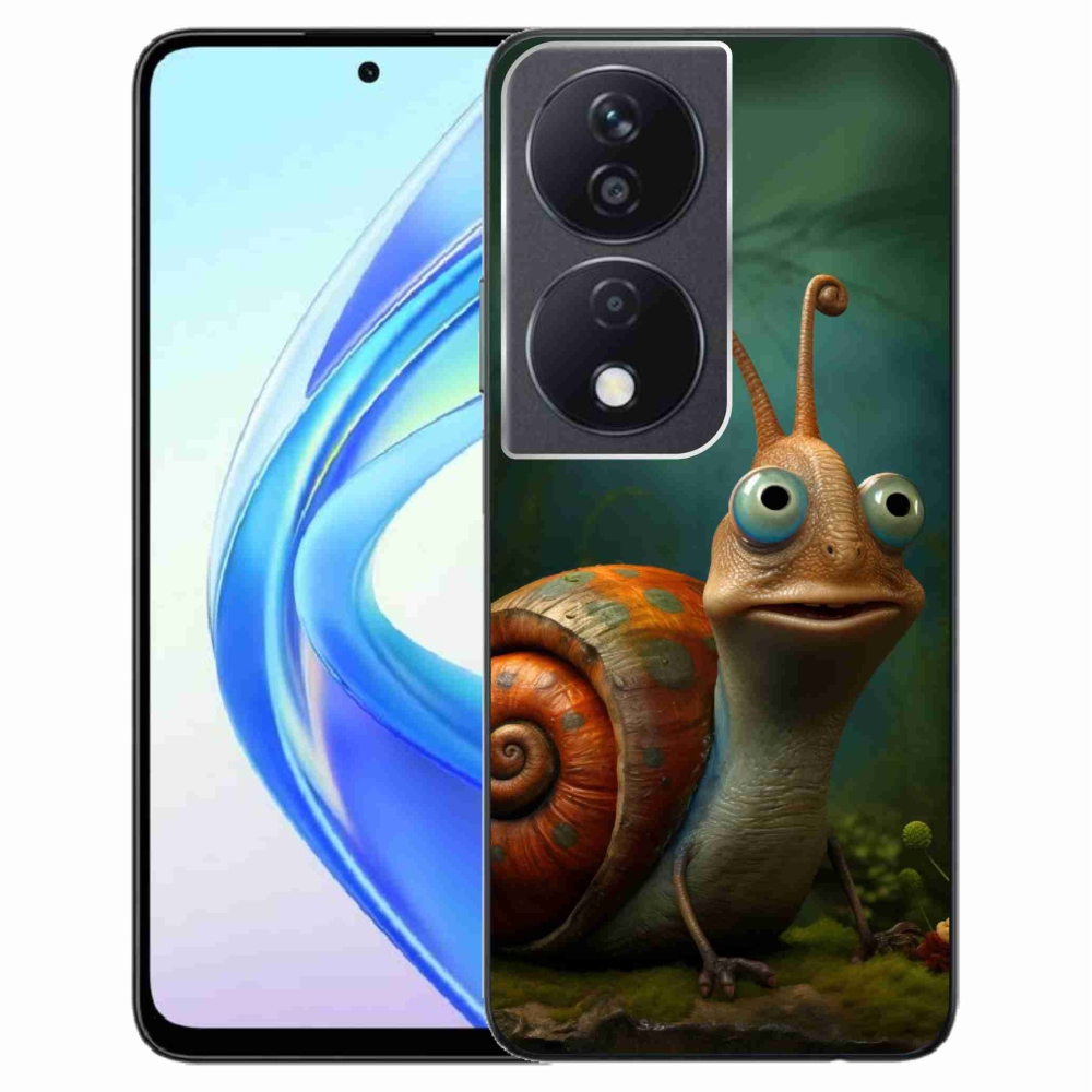 Gelový kryt mmCase na Honor X7b/Honor 90 Smart - šnek