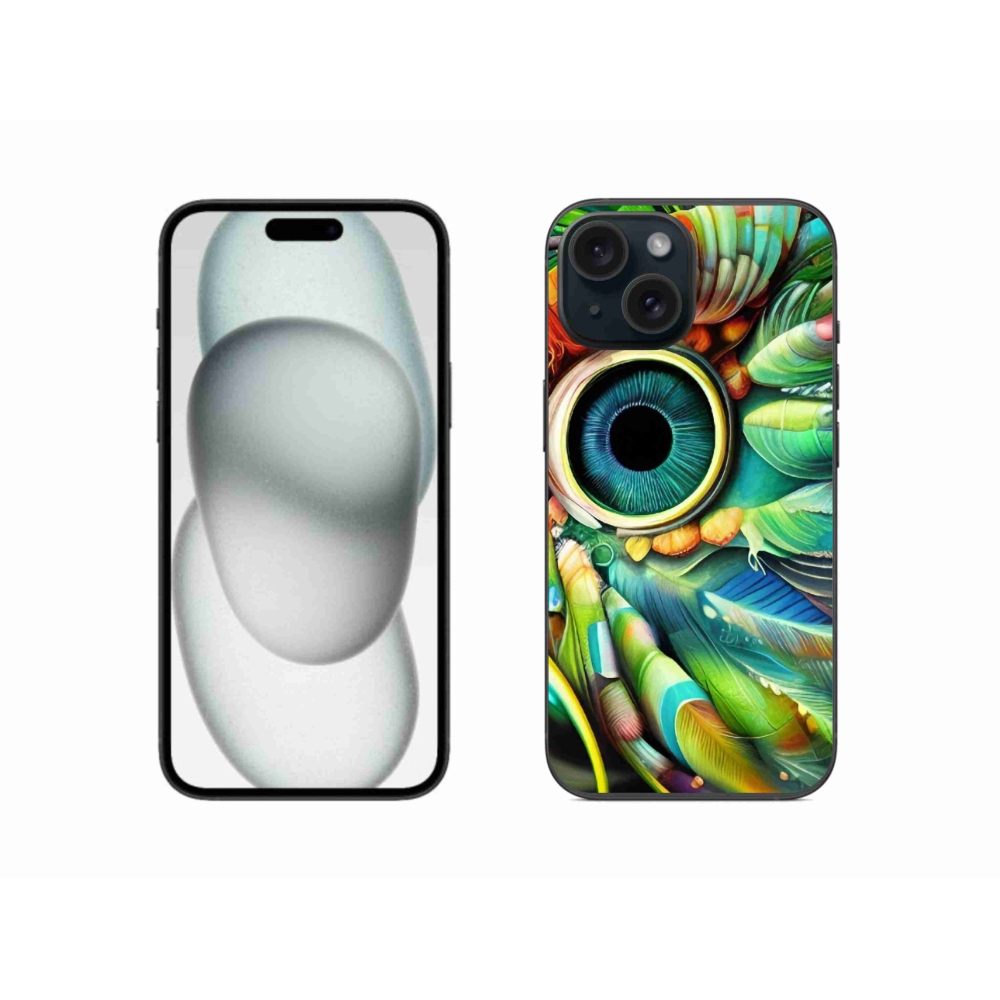 Gelový kryt mmCase na iPhone 15 - abstraktní motiv 18