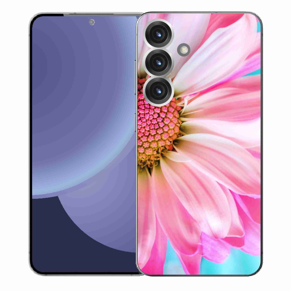 Gelový kryt mmCase na Samsung Galaxy S25+ - růžová květina