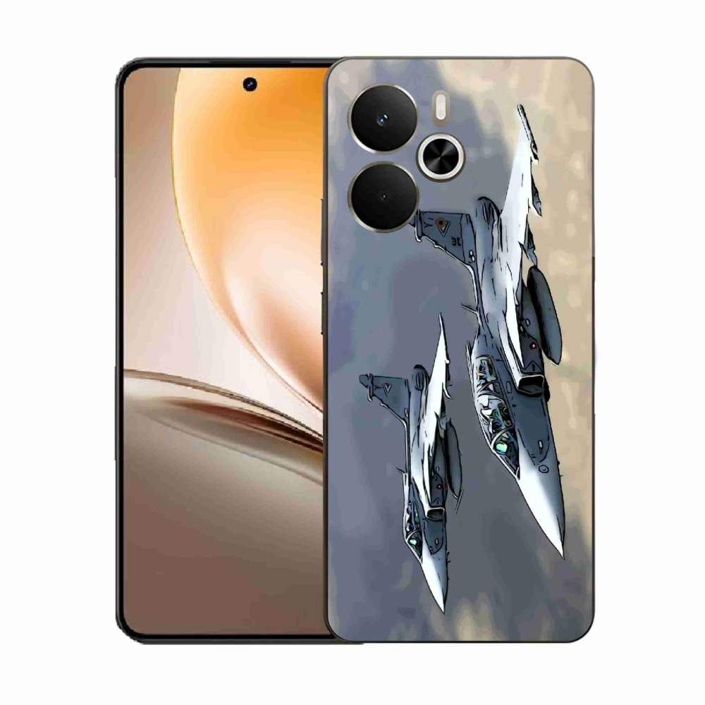 Gelový kryt mmCase na Realme 14 5G - stíhačky