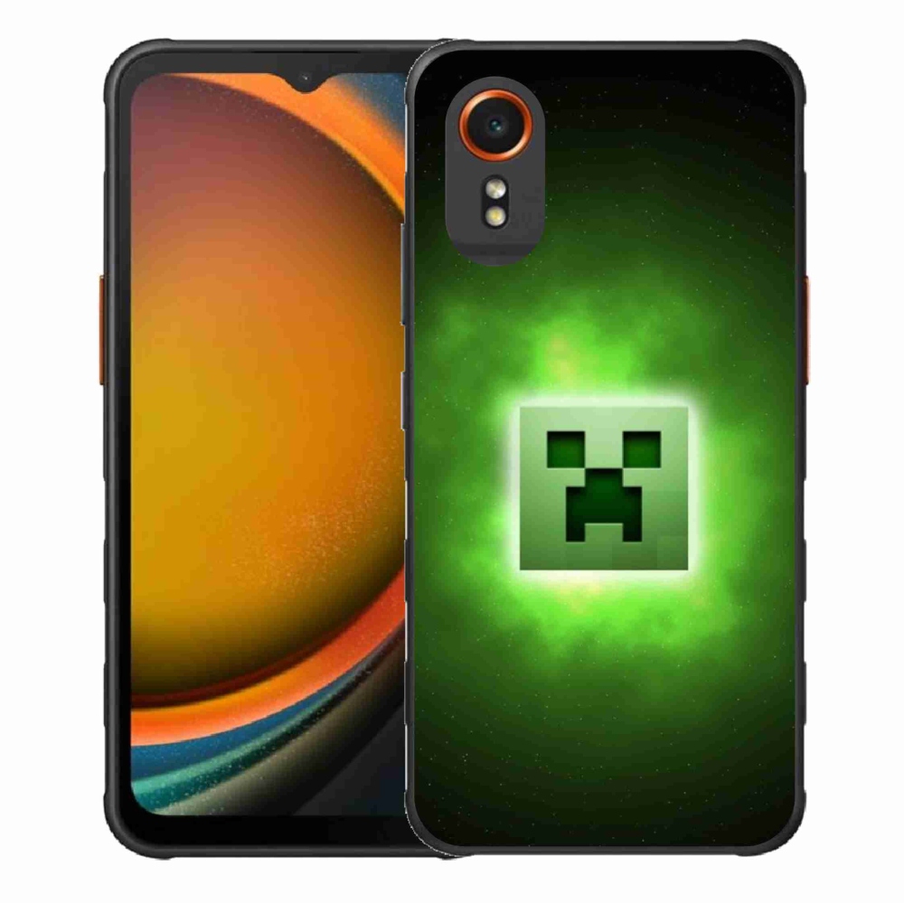 Gelový kryt mmCase na Samsung Galaxy Xcover 7 - minecraft