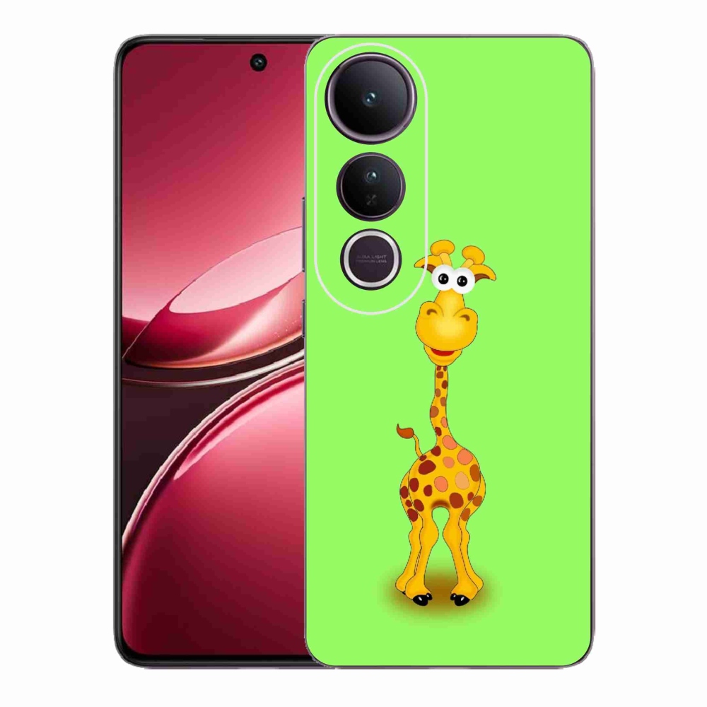 Gelový kryt mmCase na Vivo V50 Lite 4G/5G - kreslená žirafa