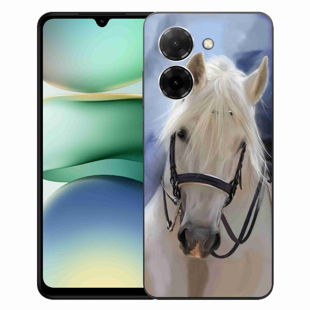 Gelový kryt mmCase na Xiaomi Redmi A5 (171.7x77.8x8.3mm) - bílý kůň