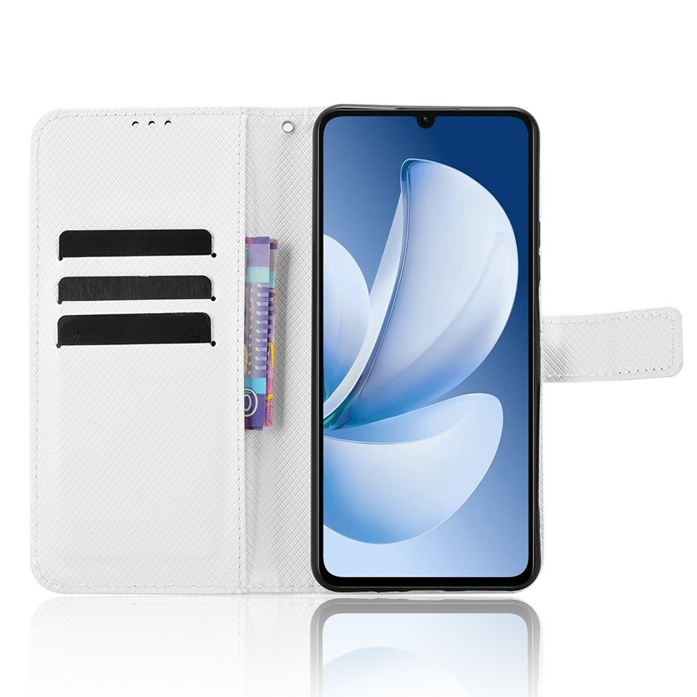 Diamond knížkové pouzdro na Realme Note 70T - bílé