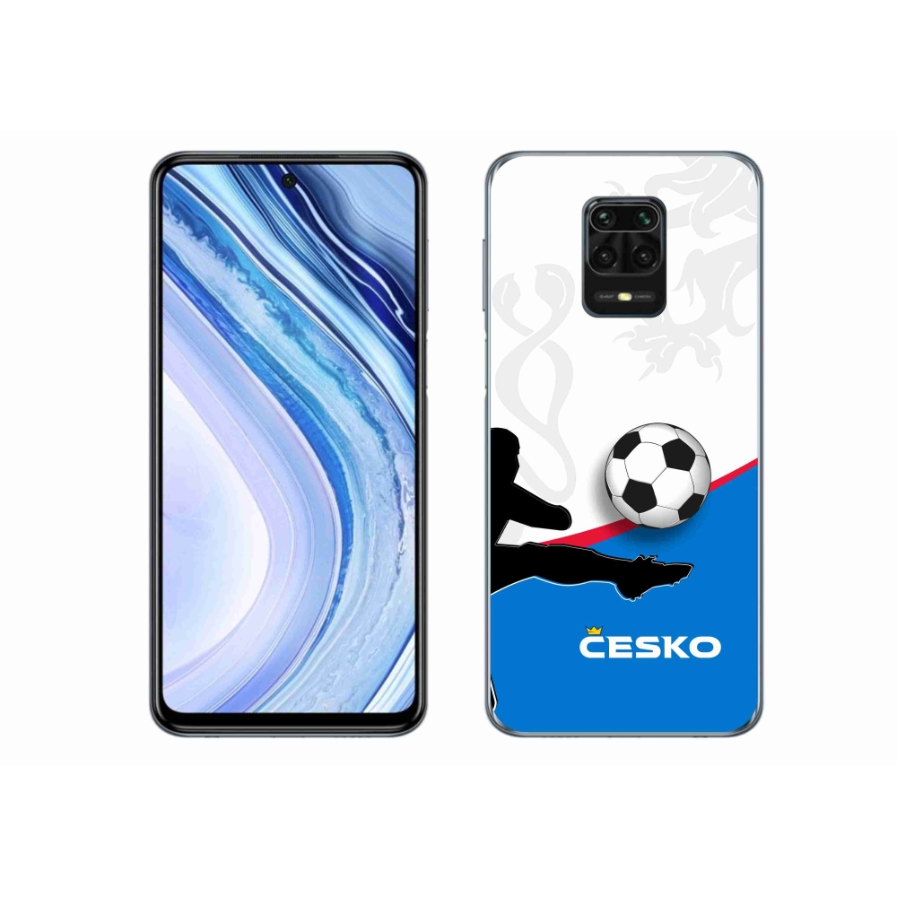 Gelový kryt mmCase na Xiaomi Redmi Note 9S - fotbal Česko 3