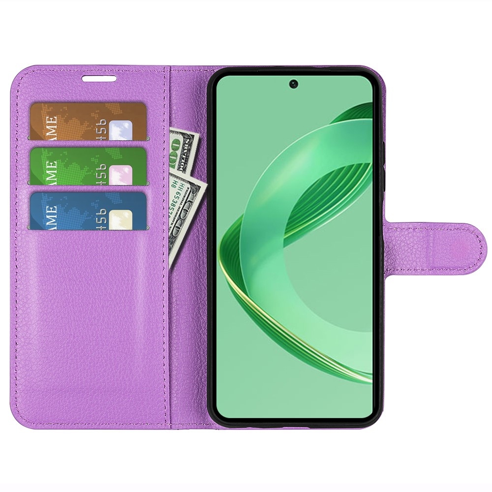 Litchi knížkové pouzdro na Huawei Nova 12 SE - fialové