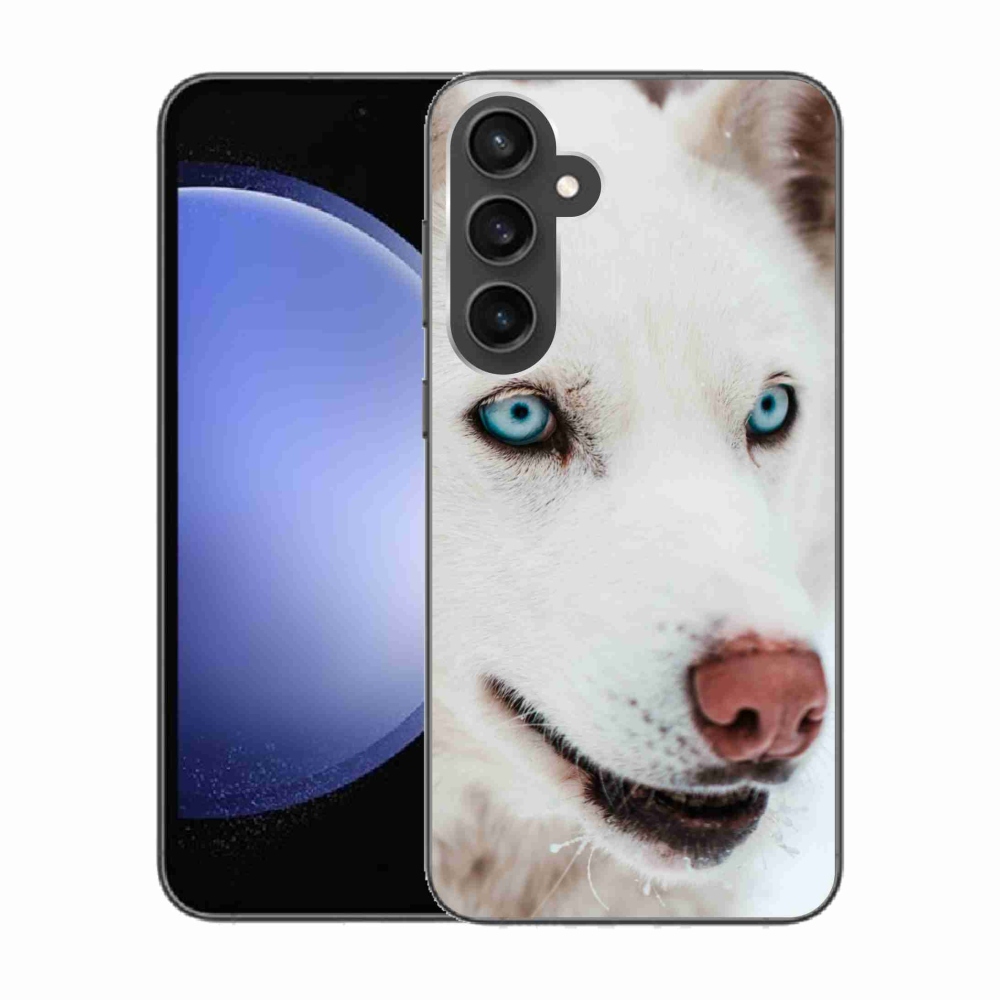 Gelový obal mmCase na Samsung Galaxy S23 FE - psí pohled