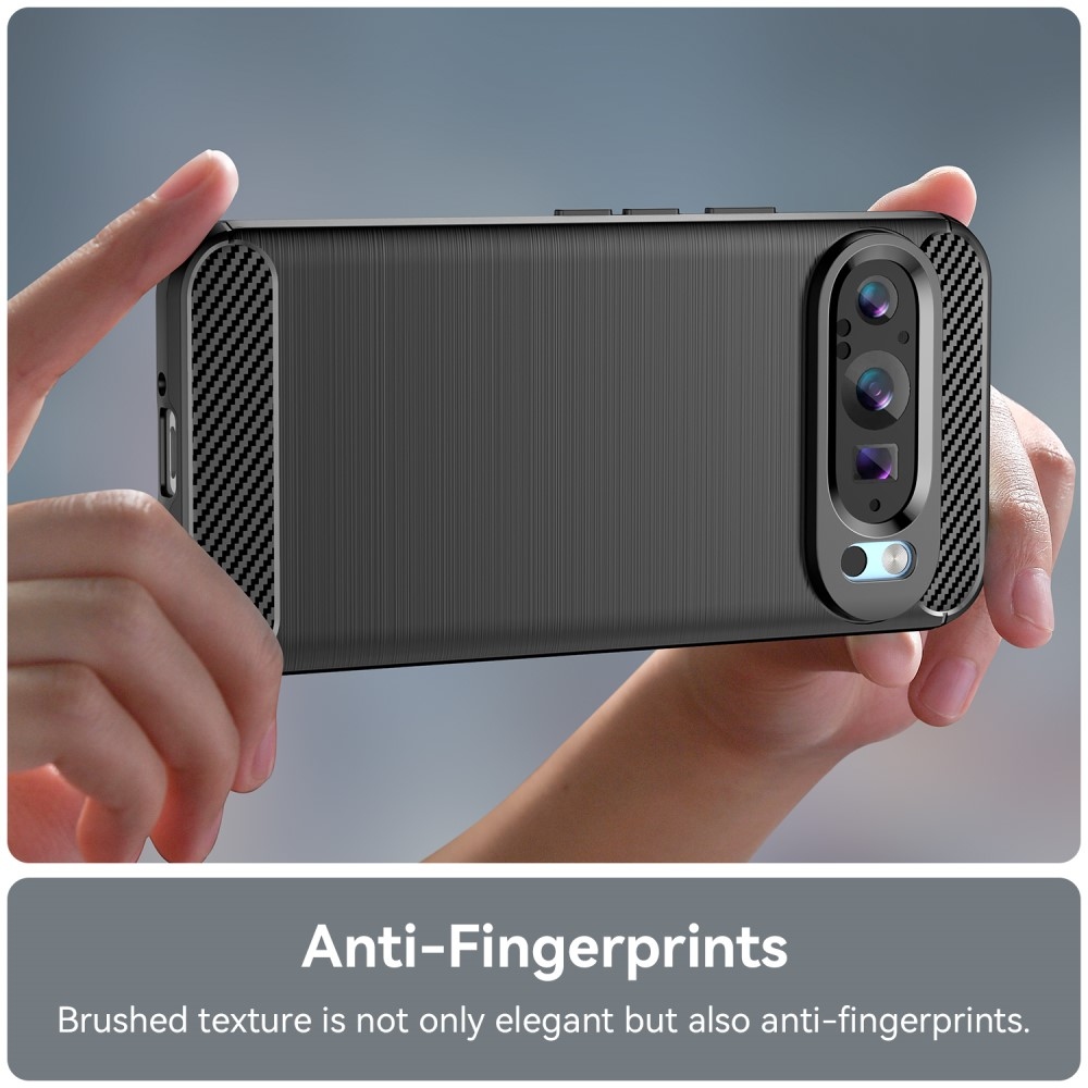 Carbon odolný gelový obal na Google Pixel 9/9 Pro - černý
