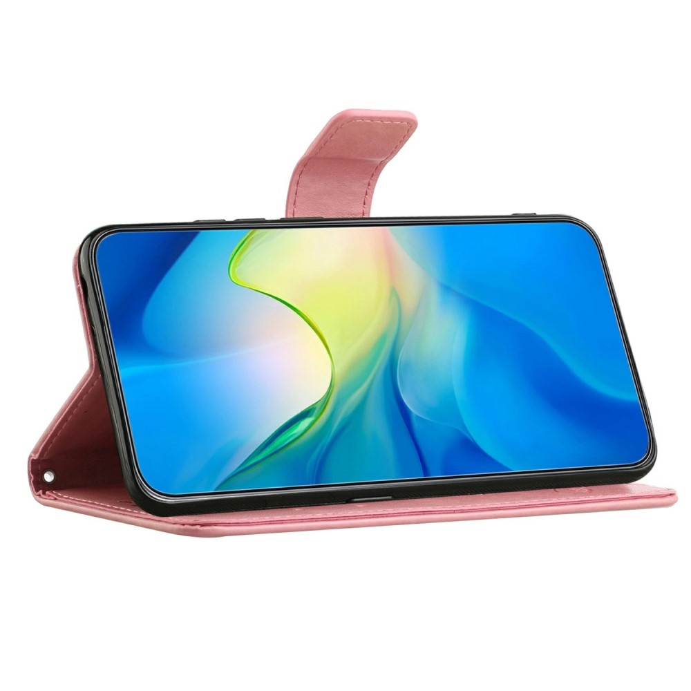 Flower knížkové pouzdro na Samsung Galaxy A26 5G - růžové