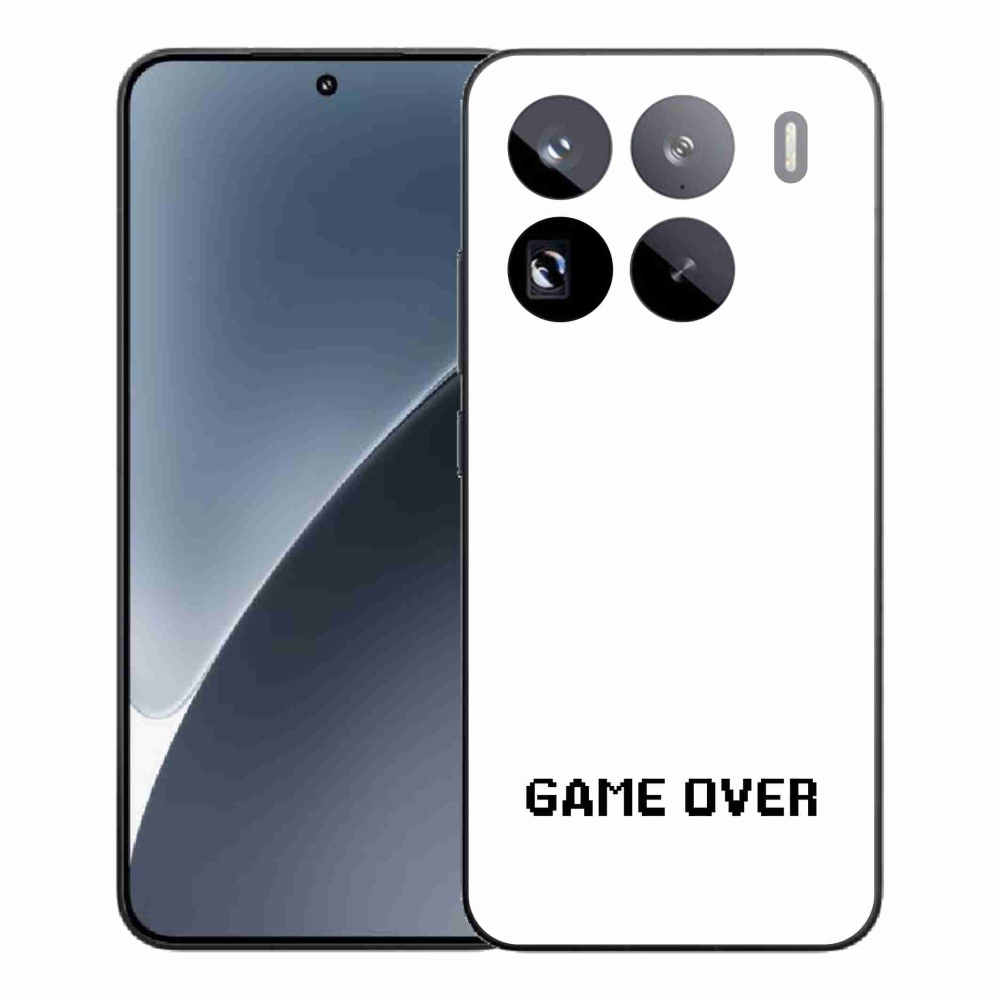 Gelový kryt mmCase na Xiaomi 15 Pro - game over bílé pozadí