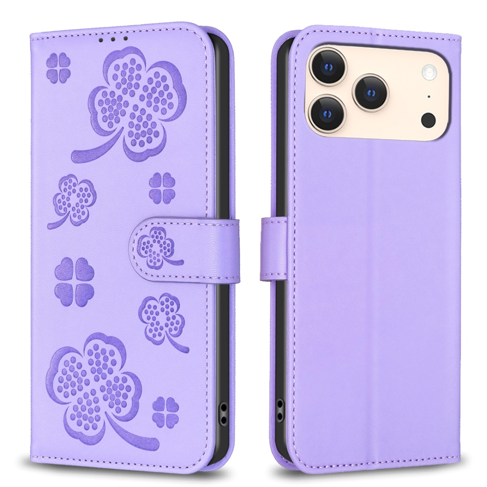 Clover knížkové pouzdro na iPhone 17 Pro Max - fialové