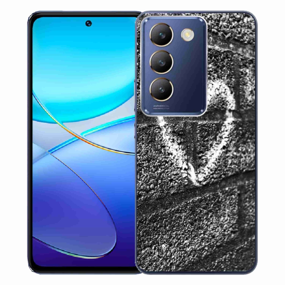 Gelový kryt mmCase na Vivo V40 SE 4G/5G - srdce na zdi