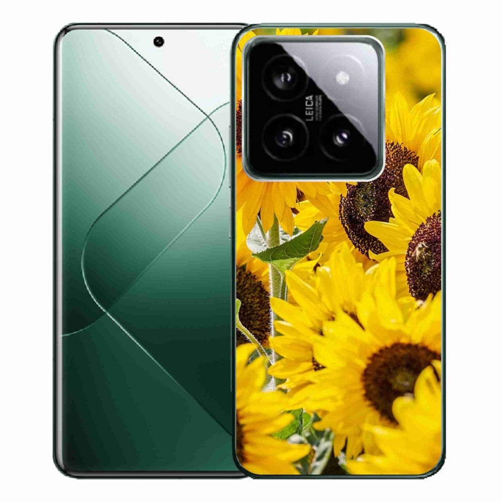 Gelový kryt mmCase na Xiaomi 14 Pro - slunečnice