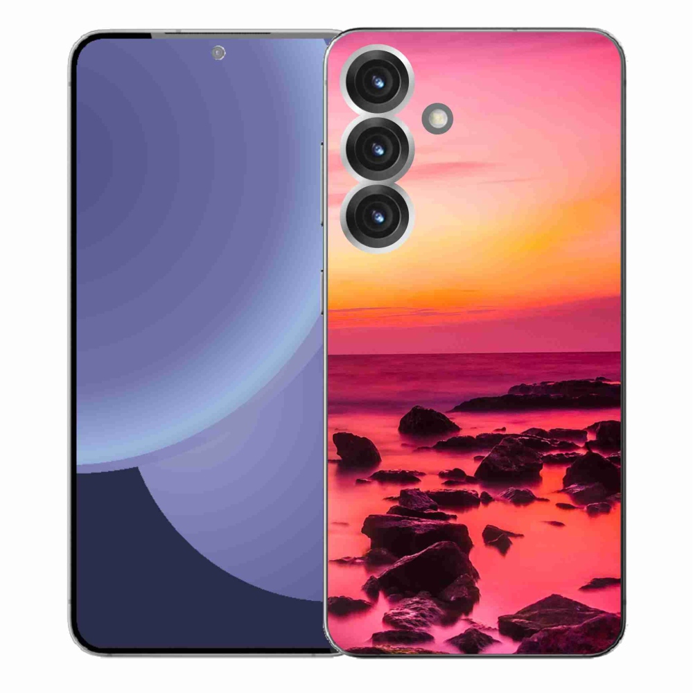 Gelový kryt mmCase na Samsung Galaxy S25+ - moře a záře