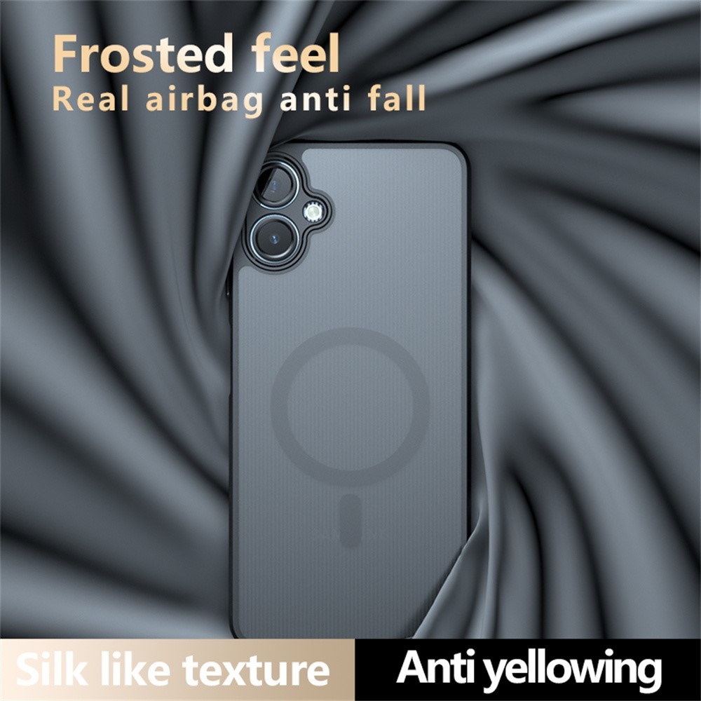 Case matný gelový obal s MagSafe na Samsung Galaxy A06 4G - černý