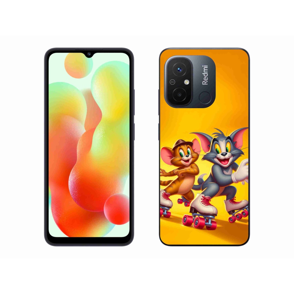 Gelový kryt mmCase na Xiaomi Redmi 12C - tom a jerry